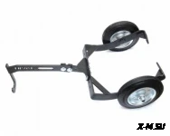 Тележки под лыжи (подкаты маленье крепятся к лыжам) снегохода +комплект крепежа 