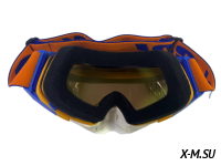 Очки мотокросс 100% XD3-16 коробка цв. оправы Сине-оранжевый цв. стекла Желтый