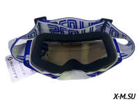Очки мотокросс SCOTT XD3-40 коробка цв. оправы Бело-синий цв. стекла Синий матовый