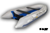 Лодка надувная моторная SOLAR 420 STRELA Jet тоннель